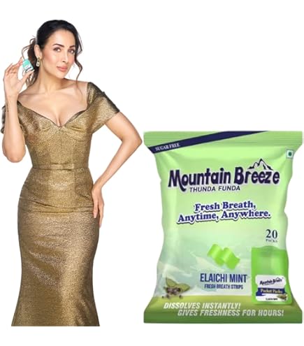 Mountain Breeze Sugar-Free Spearmint Fresh Breath Strips JAR 7